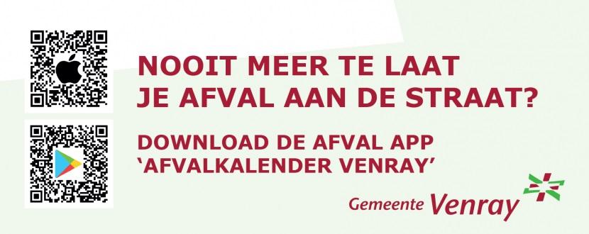 QR-codes afvalkalender app