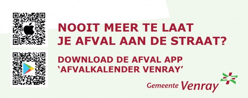 QR-codes afvalkalender app