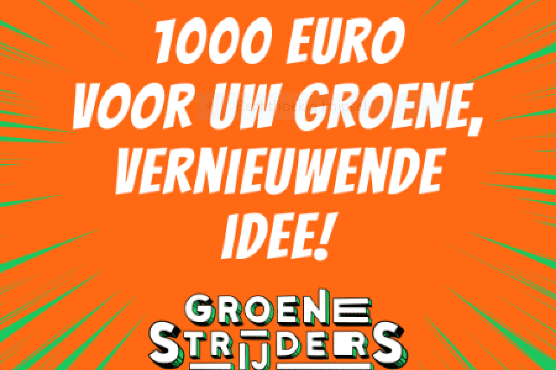 1000 euro voor uw groene idee